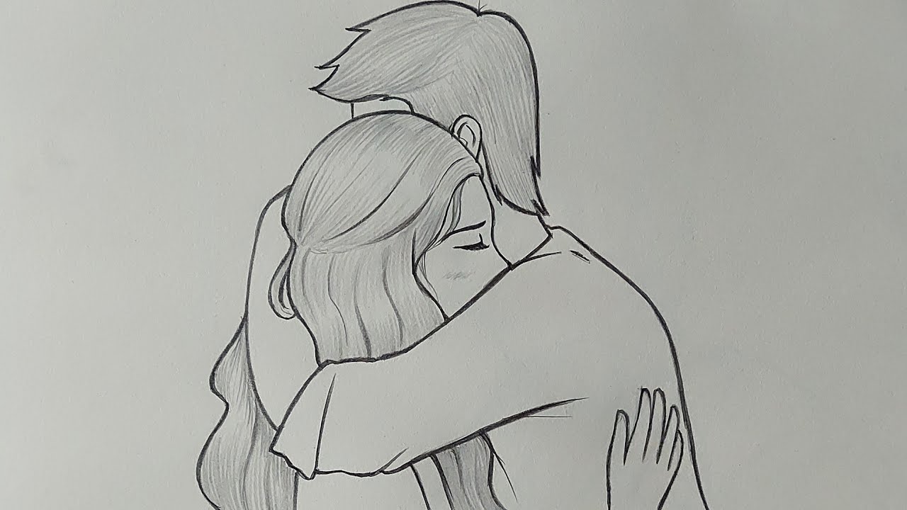 Couple drawing || Pencil drawing of a lovely couple step by step ...