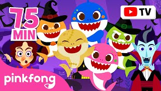 best of the best halloween new spooky cartoons for kids 2024 zombies sharks official pinkfong