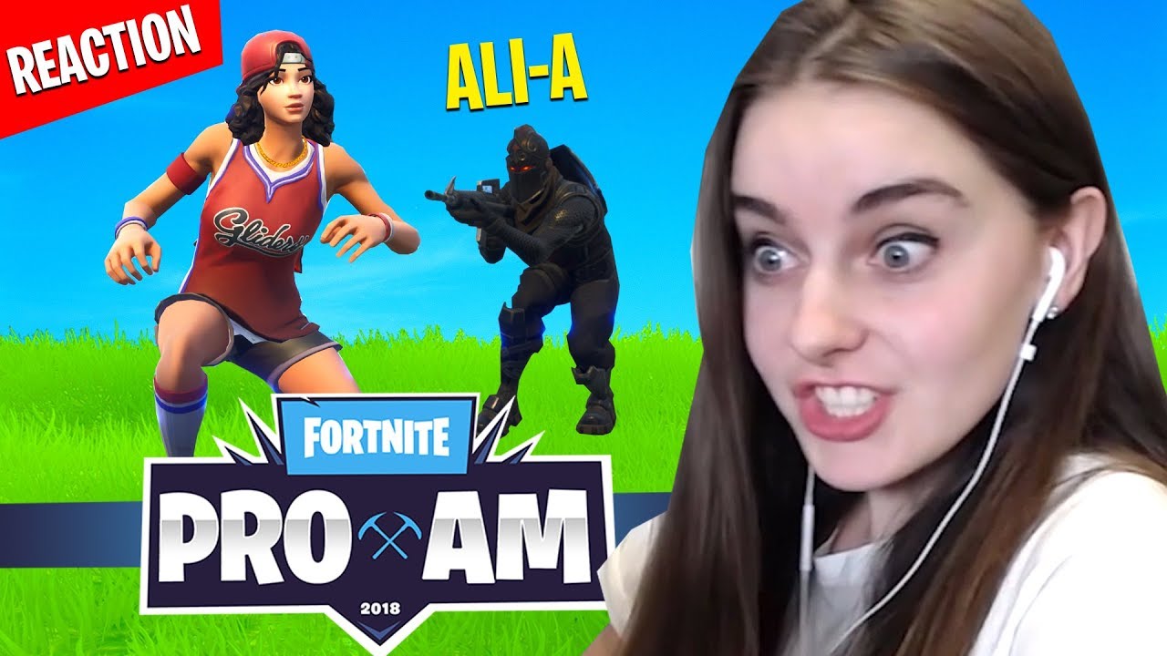 Killed by AliA in Fortnite PRO AM Charity Match (REACTION) - YouTube