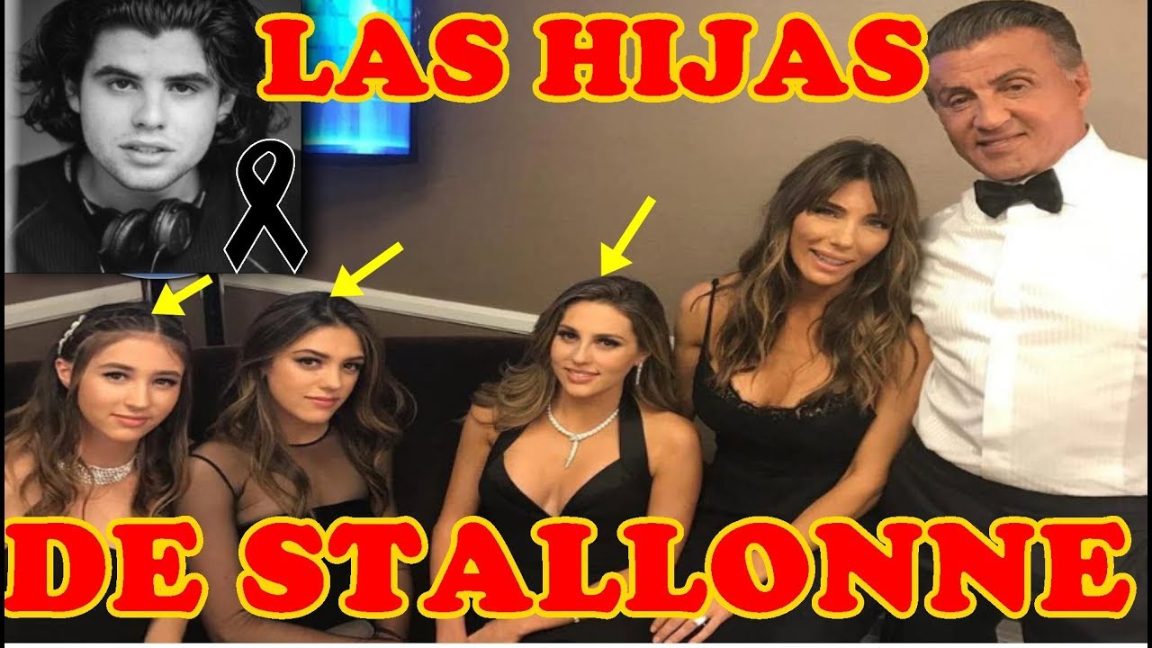 ASI VIVEN LAS 3 HIJAS DE SILVESTER STALLONE - YouTube