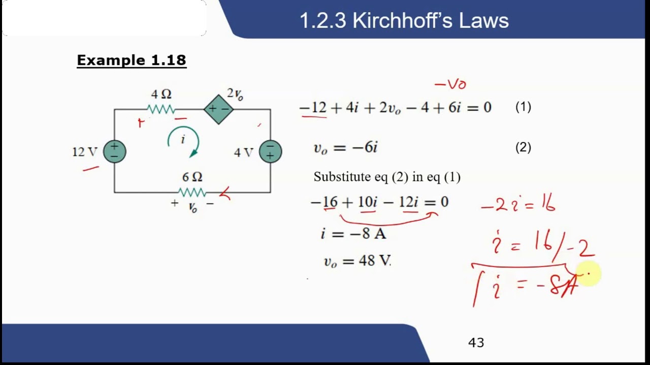 Using Kirchhoff's Rules Determine