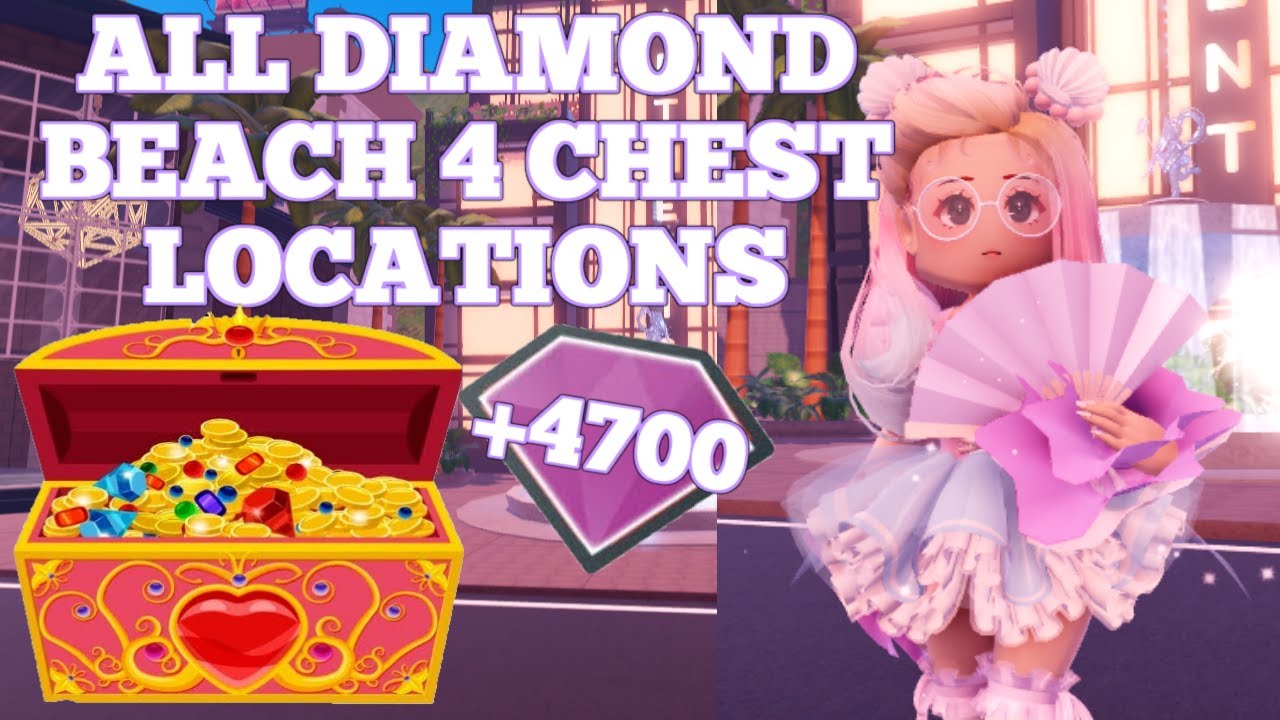 ALL DIAMOND BEACH CHEST LOCATIONS ROYALE HIGH *NEW* YouTube