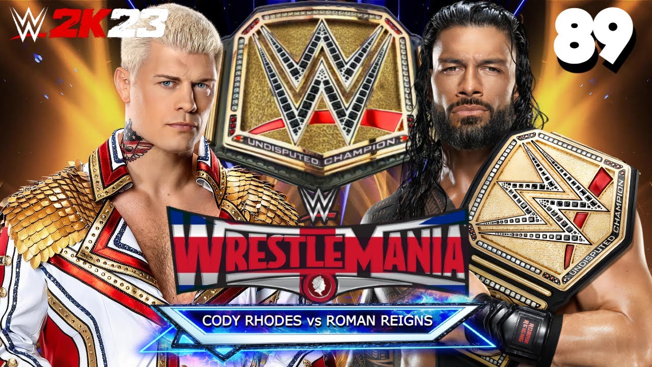 WWE 2K23: Dream Matches: Cody Rhodes vs Roman Reigns for the WWE ...