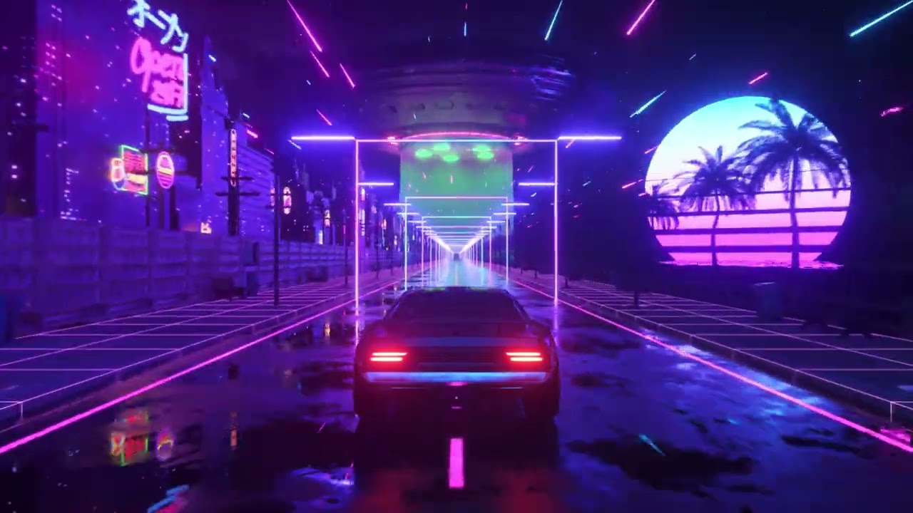 Retro Neon Car live wallpapers - YouTube