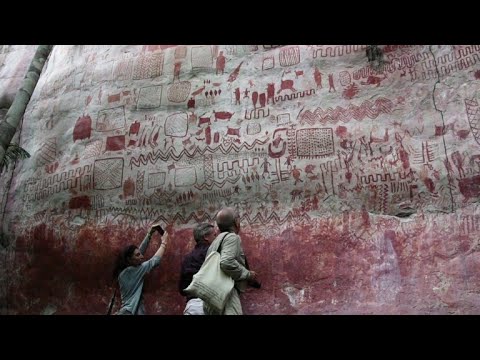 Colombia: peace unveils hidden rock art wonders - YouTube