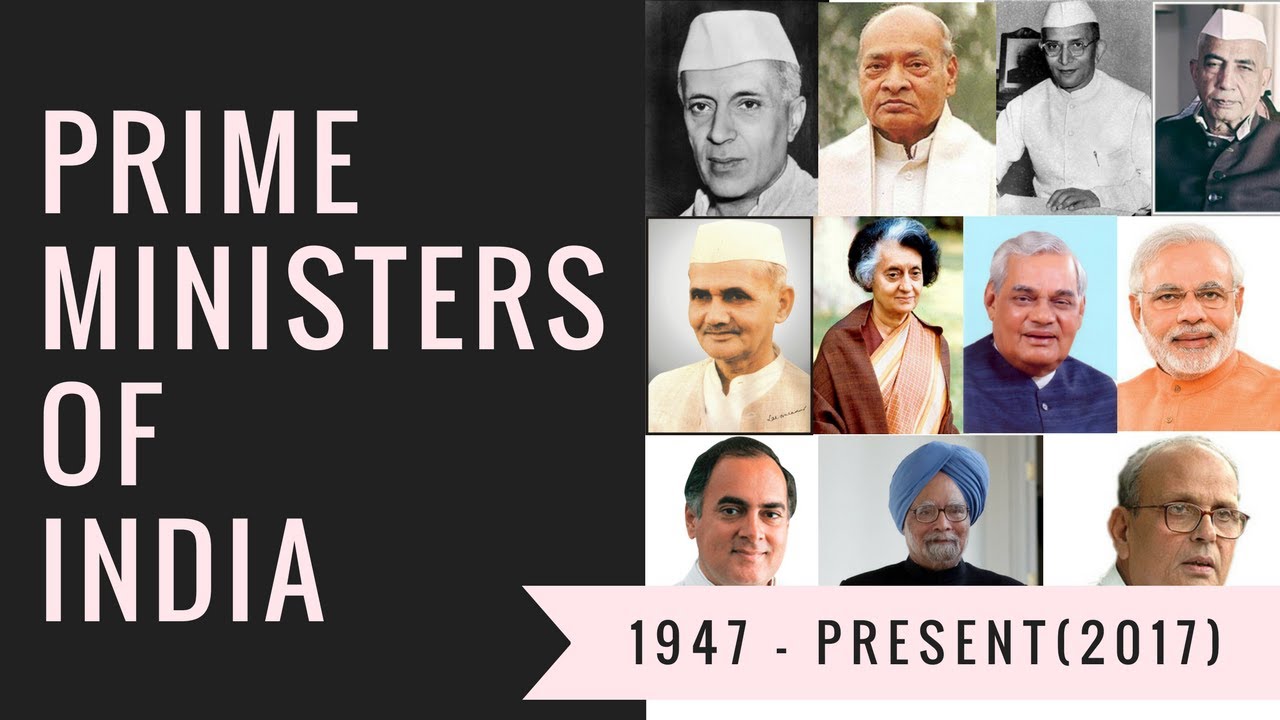 LIST OF PRIME MINISTERS OF INDIA ( 1947 - 2017 ) || GENERAL KNOWLEDGE ...