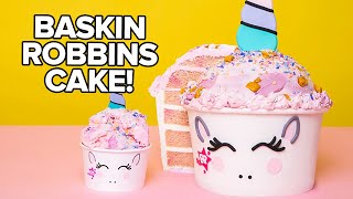 GIANT Baskin-Robbins Ice Cream Made of CAKE! | How To Cake It with Yolanda Gampp