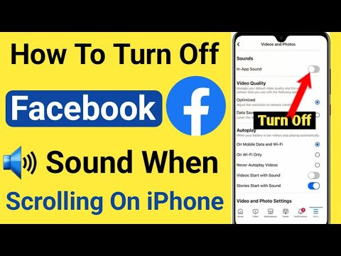 How To Turn OFF Facebook Sound When Scrolling On iPhone 2024 ( Fixed ...