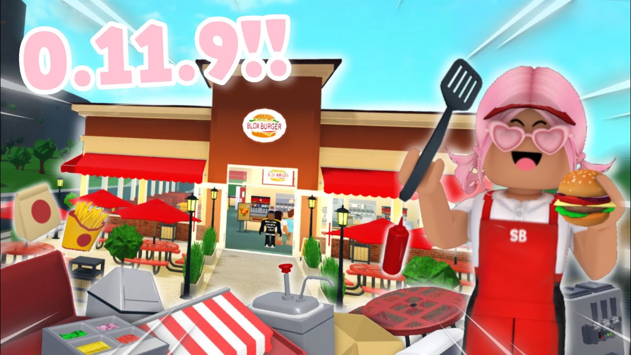 NEW BLOXBRUG BLOXBURGERS UPDATE!! NEW LOCATION, FOOD AND MORE!! ( 0.11. ...