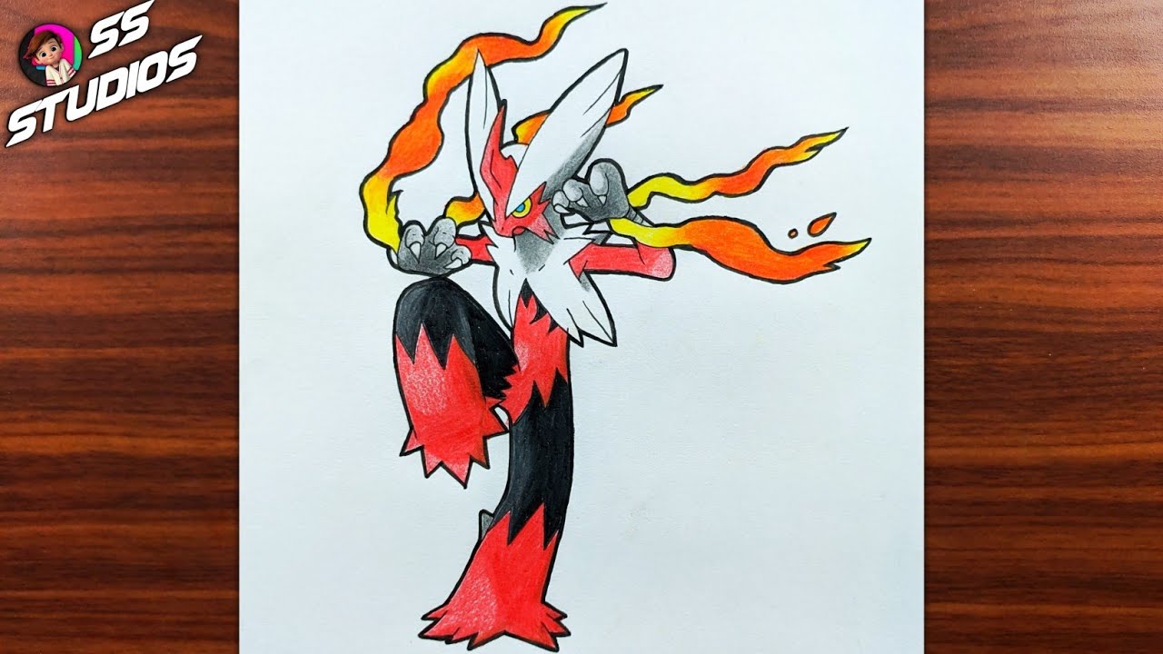 How To Draw Mega Blaziken