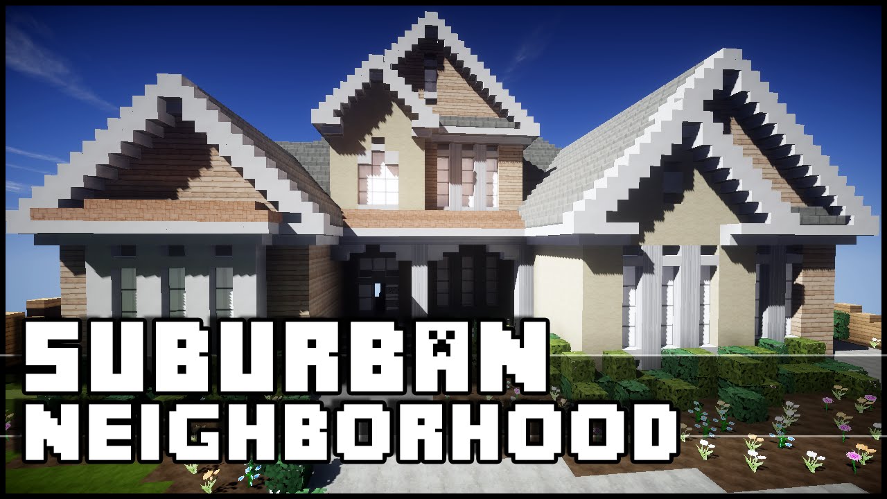 Minecraft Suburban Town