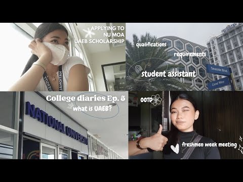 college diaries ep. 5 🌱 nu moa uaeb scholarship & student assistant ...