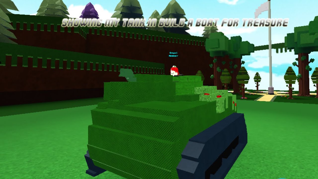 How To Make A Tank On Roblox Showing My Tank In Build A Boat For Treasure | Roblox - YouTube