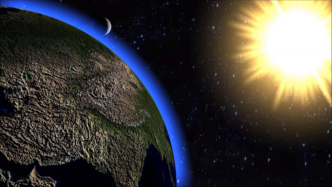 Solar System Animation 3D Animation Earth Moon And Sun YouTube