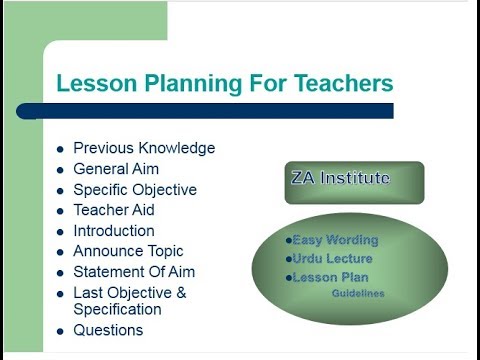 lesson plan for new-teachers-or-old(Urdu-hindi lecture)-lesson plan ...