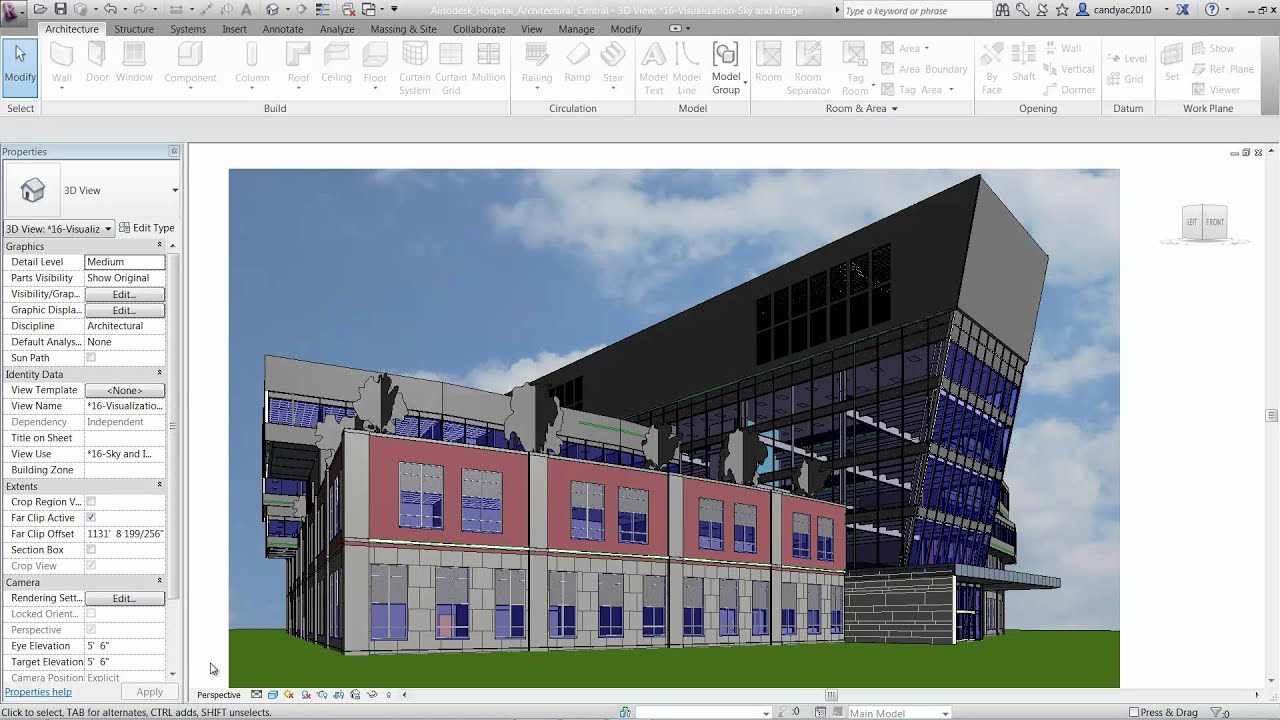 Autodesk Revit 2013 - Custom Sky and Image Background - YouTube