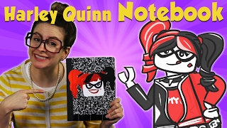 Lego Harley Quinn DIY Notebook! | Arts and Crafts with Crafty Carol