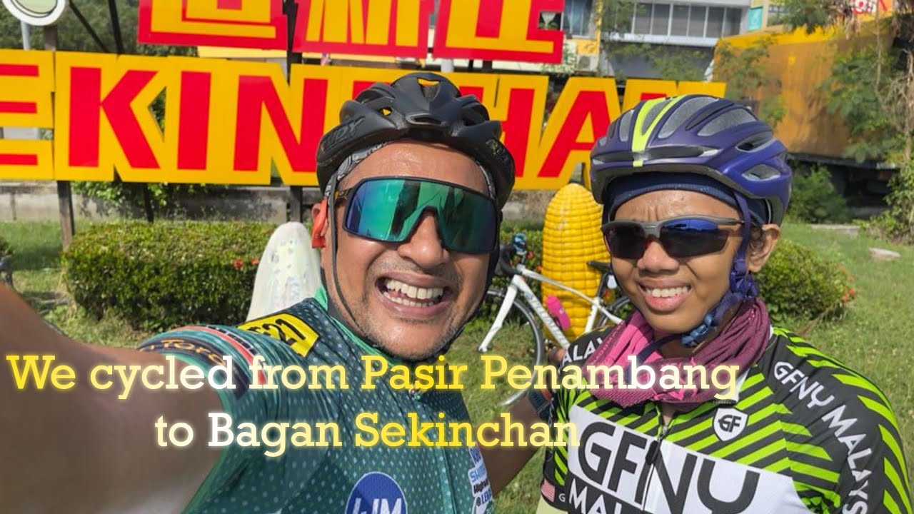 We cycled from Pasir Penambang to Bagan Sekinchan #cycling #couple # ...