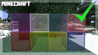 Minecraft How To Make Stained Glass 1 16 3 Youtube