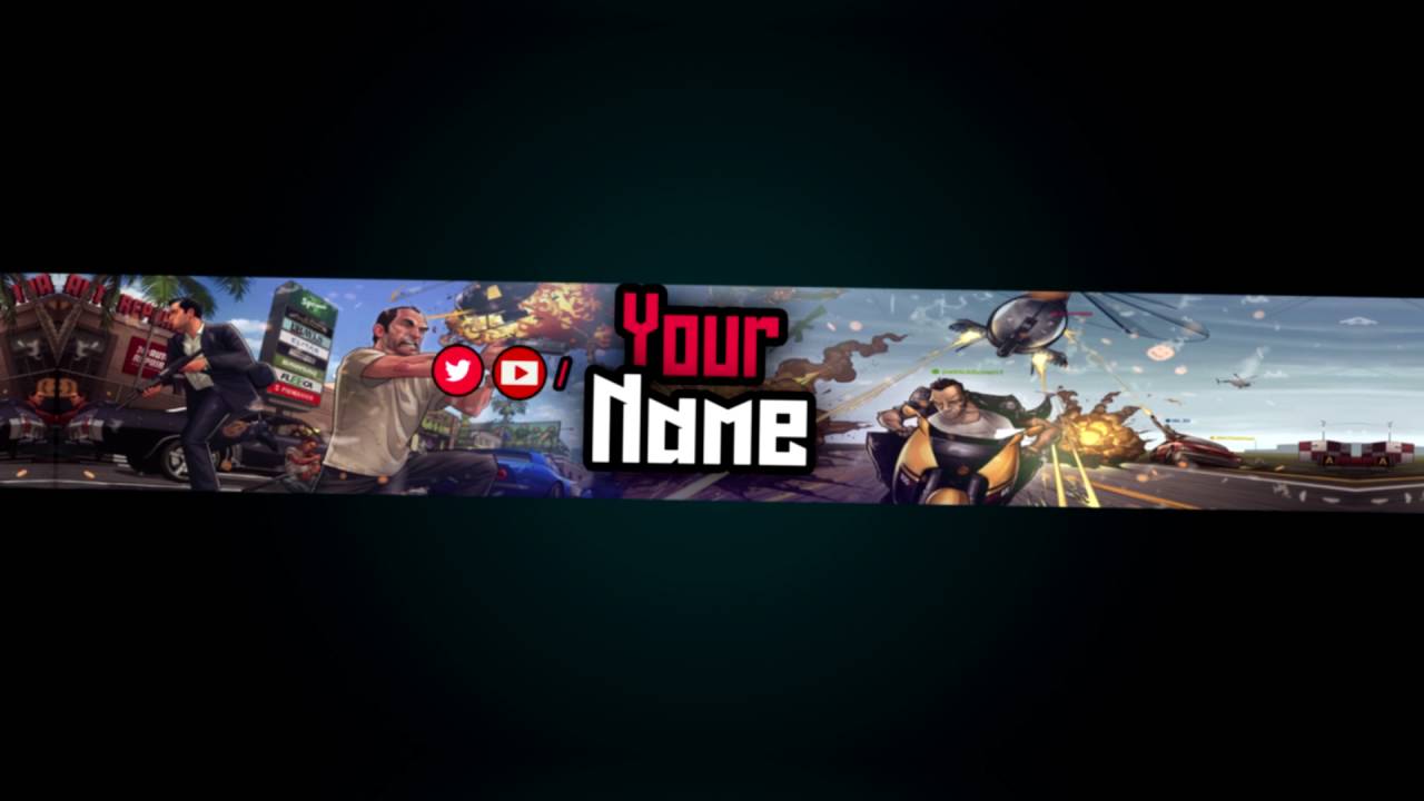 GTA 5 Banner Template PSD (Free Download) - YouTube