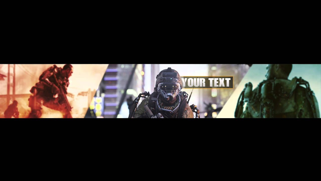 COD AW banner template (photoshop) - YouTube