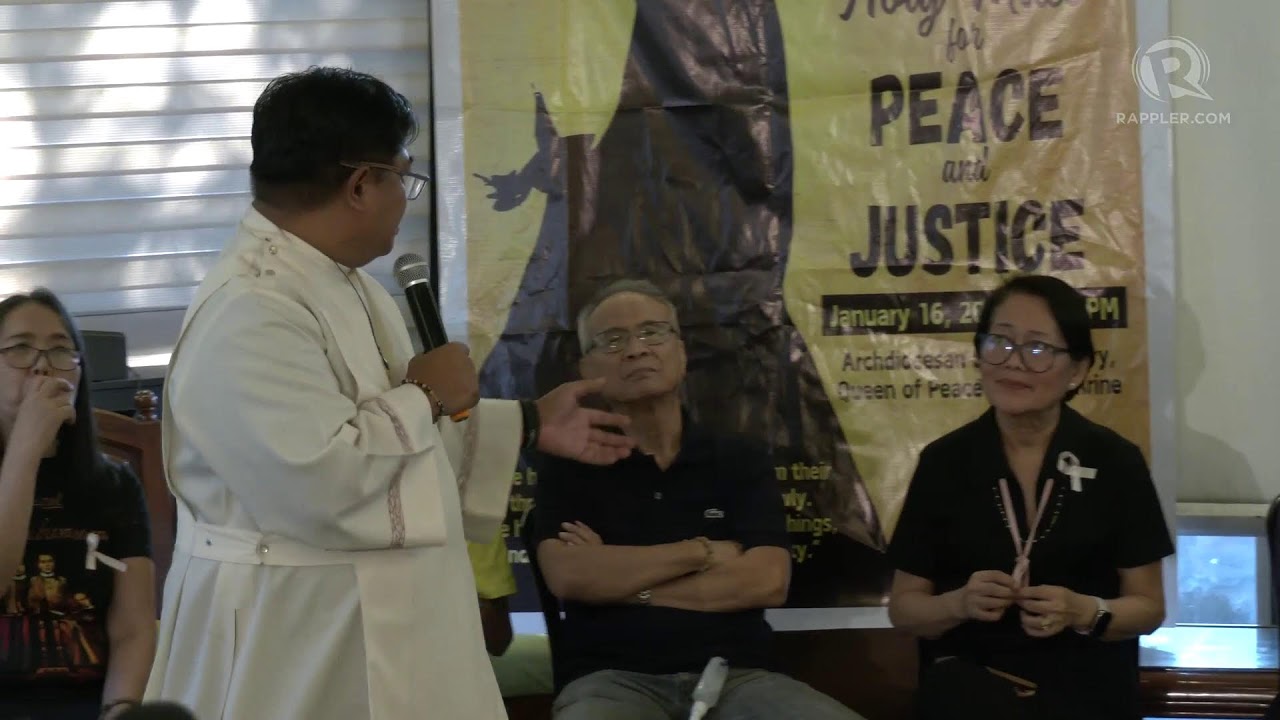 WATCH: EDSA Shrine press conference on Duterte impeachment