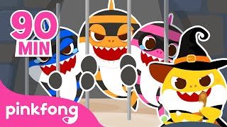 thief shark family hide and seek more halloween cartoon special pinkfong baby shark official