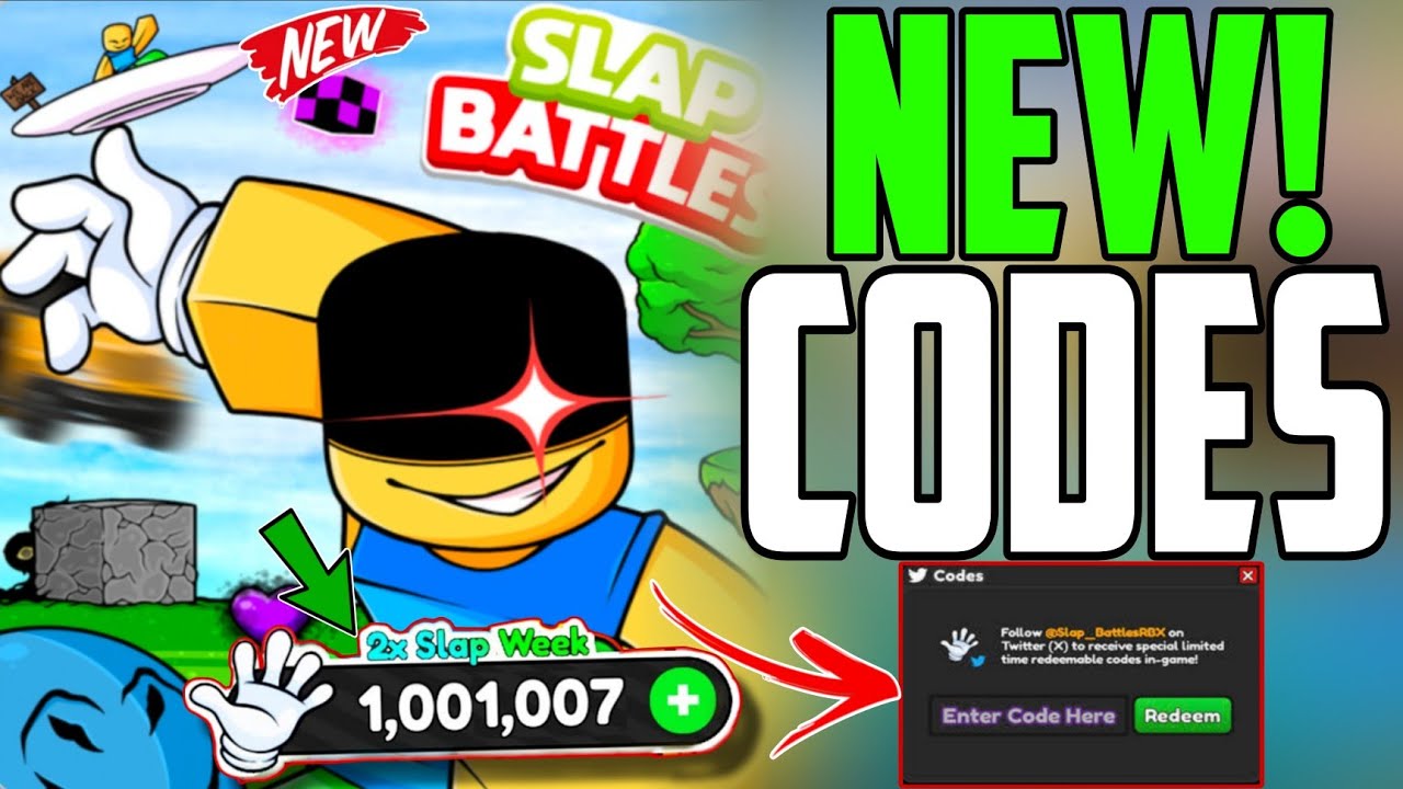 NEW CODES SLAP BATTLES ROBLOX CODES 2024 - SLAP BATTLES CODES 2024 ...