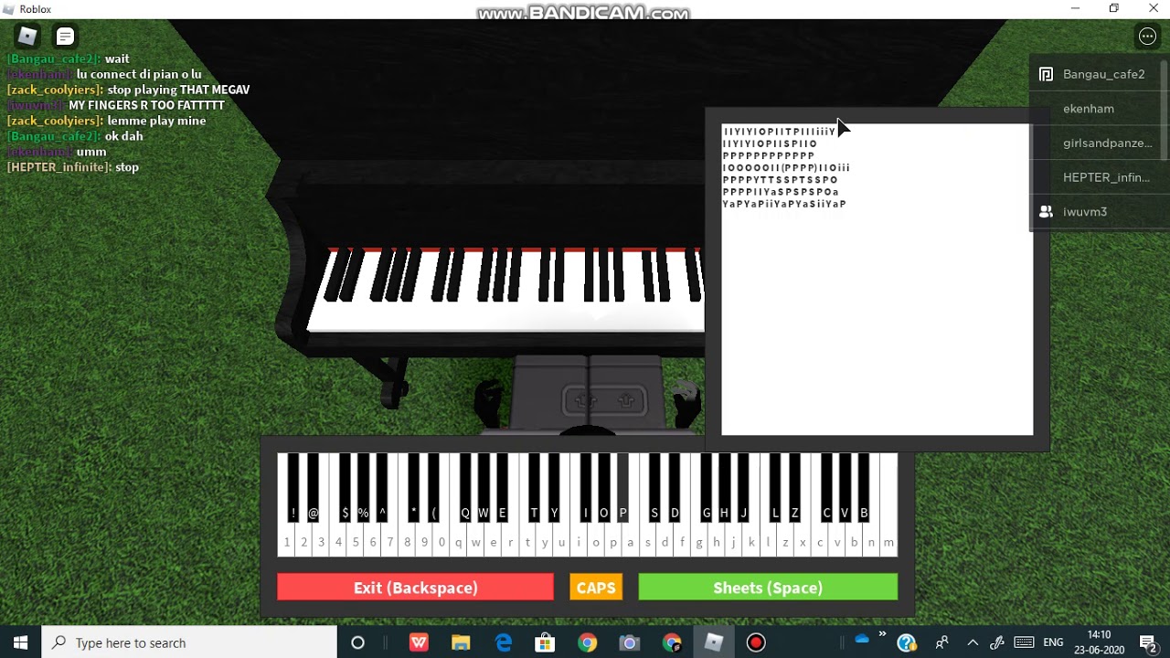 playing faded in roblox piano (easy) {sheet in desc} - YouTube