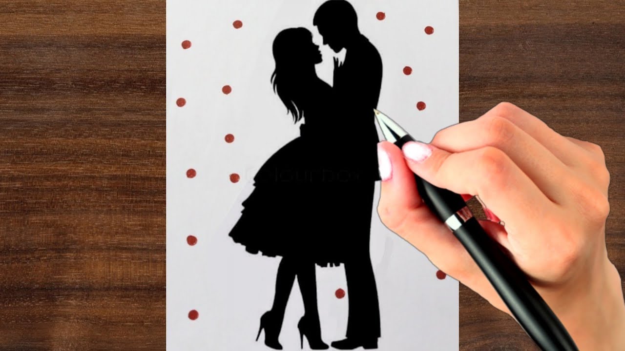 How to Draw a Romantic Couple // Valentine's Day Drawing // Easy Pencil ...