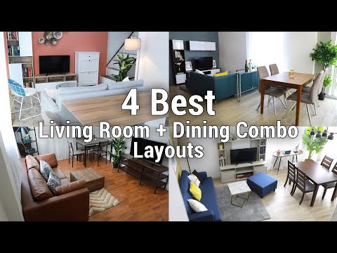 4 Best Living Room + Dining Combo Layouts | MF Home TV