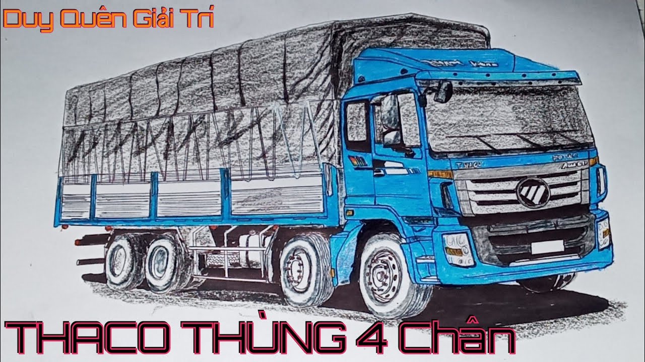 Hướng dẫn kỹ thuật vẽ xe tải cho người mới bắt đầu