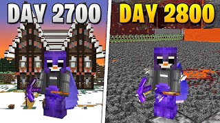 I Survived 2,800 Days in HARDCORE Minecraft...