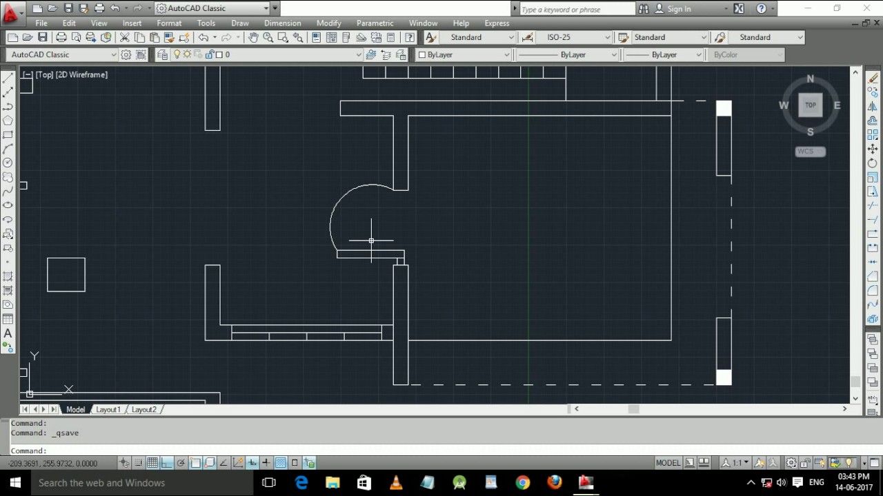 how to create Door and Window in autocad tutorial malyalam - YouTube