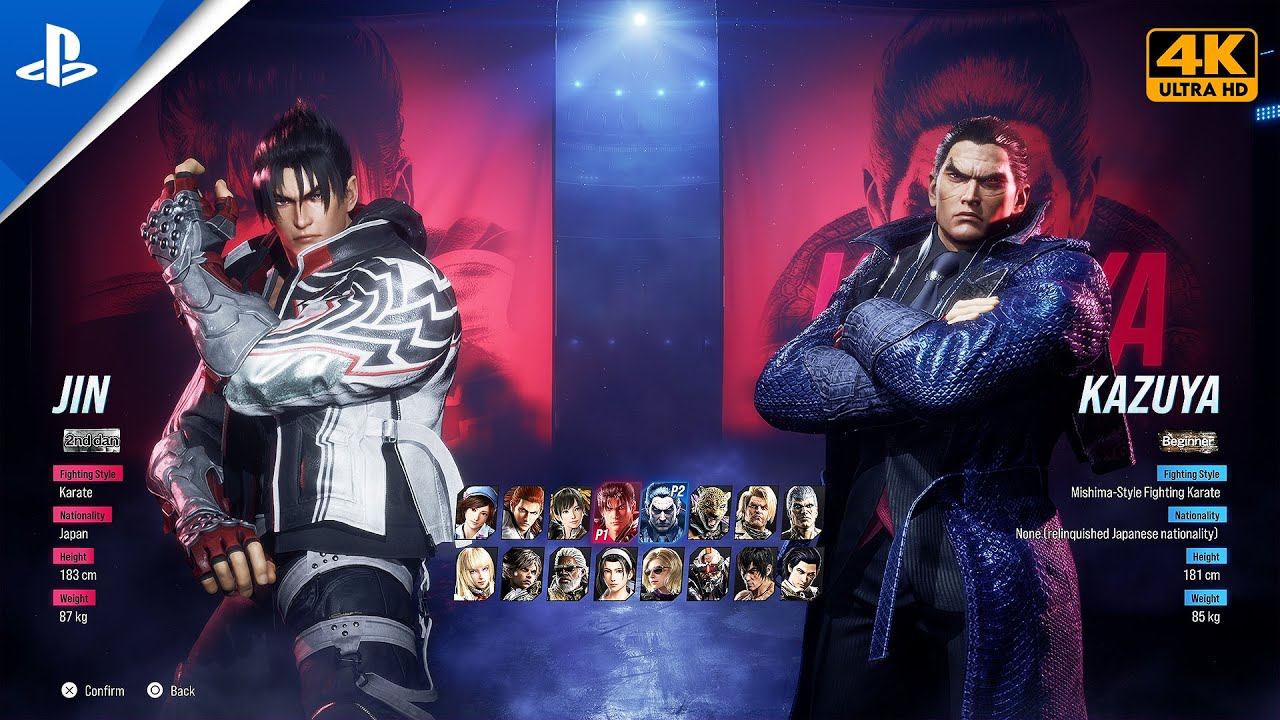 Tekken 8 Characters Select Screen And Gameplay Ps5 4k 60fps Youtube