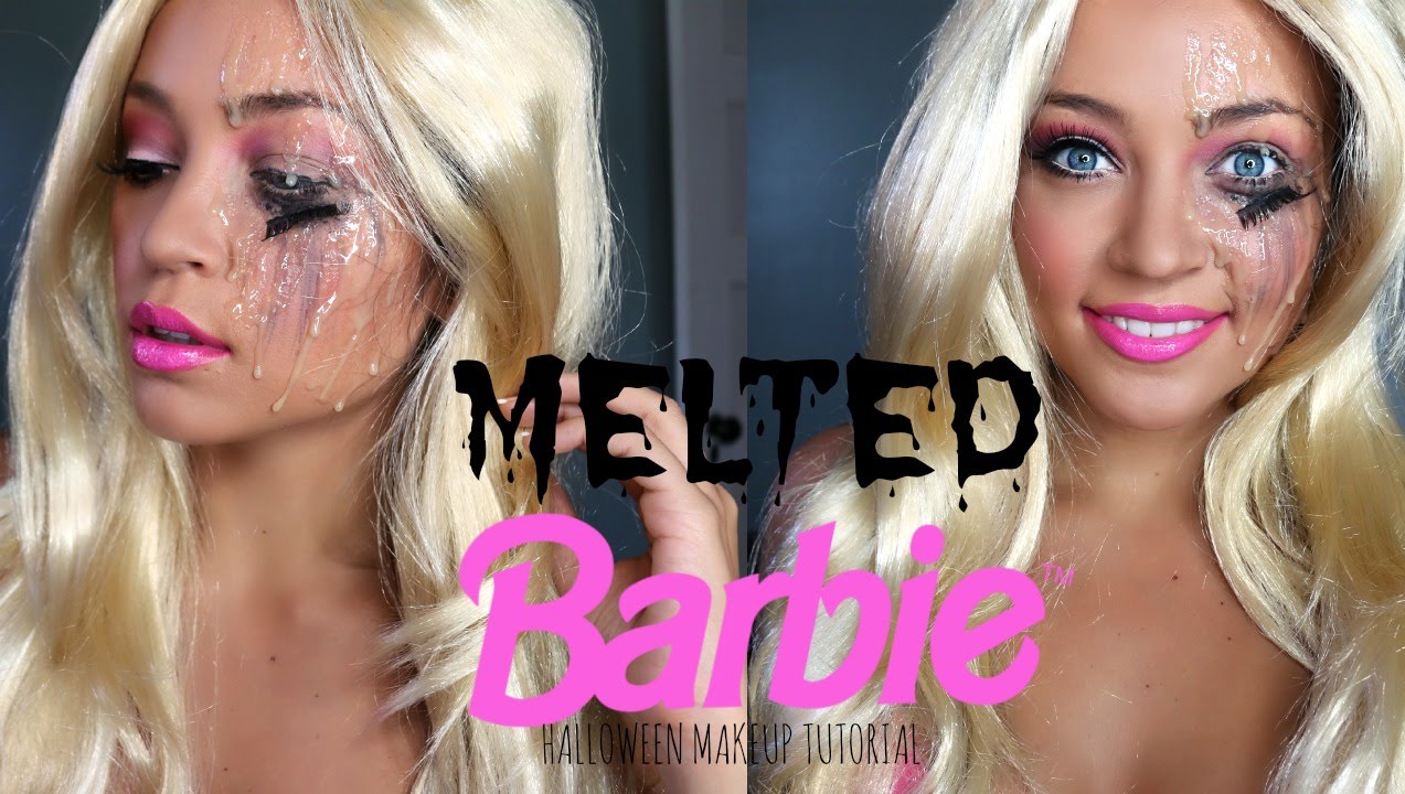 Melted Barbie Halloween Tutorial YouTube