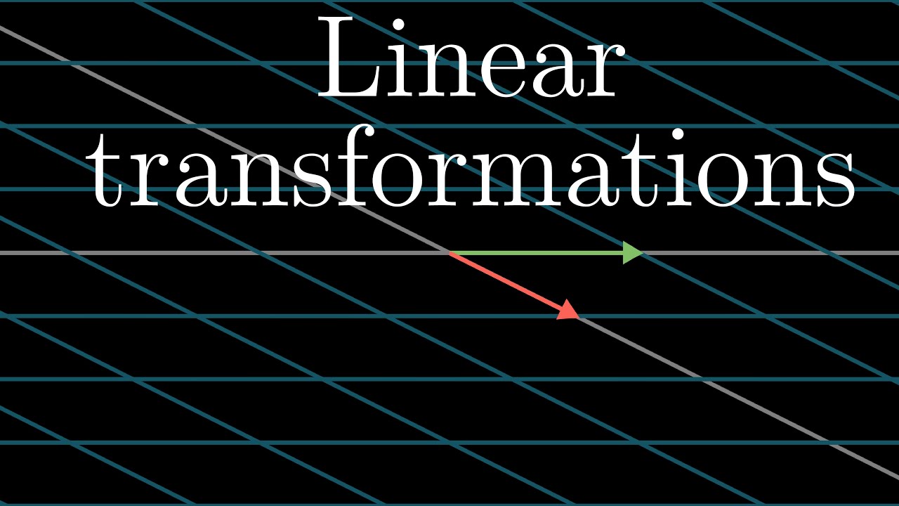 Linear transformations and matrices | Chapter 3, Essence of linear ...