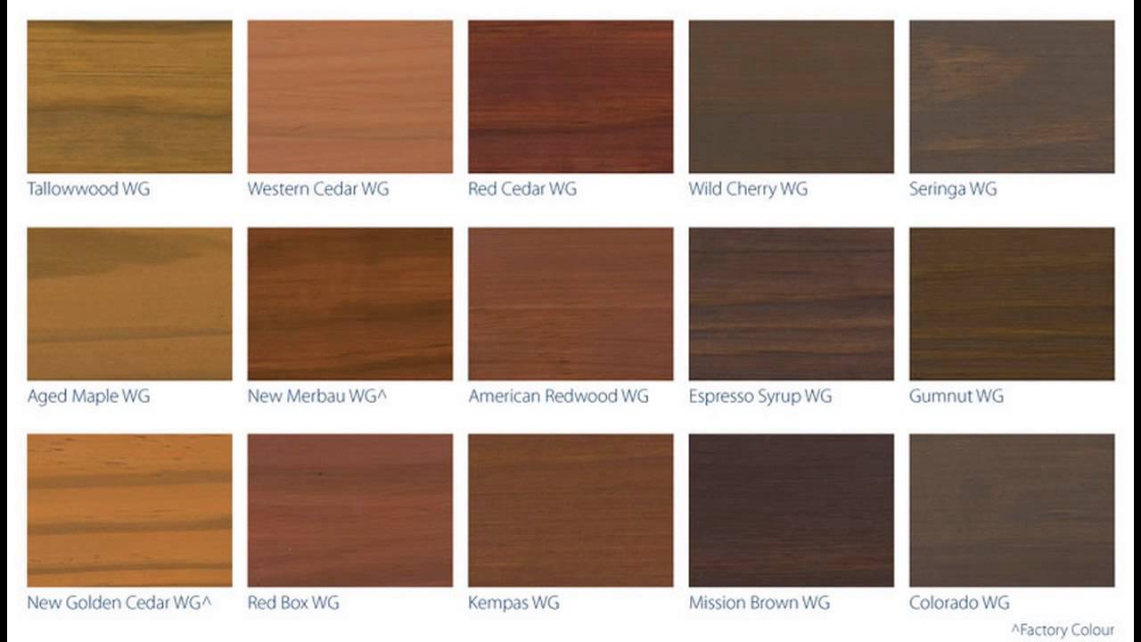 Sherwin Williams Cedar Stain Color Chart