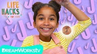 Easy Personalized Initial Necklace + More Hacks For YOU! | LIFE HACKS FOR KIDS