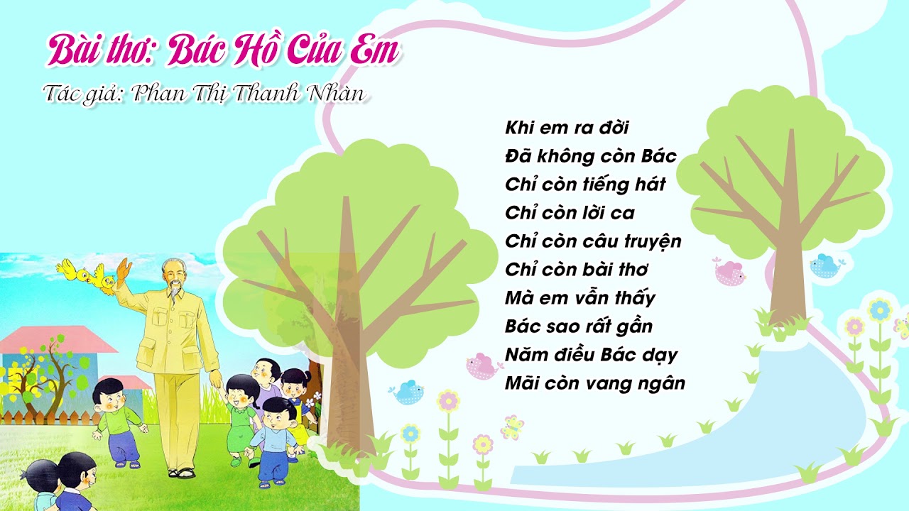 Chùm Thơ Hay Về Bác Cho Các Bé Mầm Non