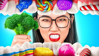 GENIUS WAYS TO SNEAK CANDY FROM YOUR PARENTS || Funny Snacks And Candy Pranks By 123 GO! CHALLENGE