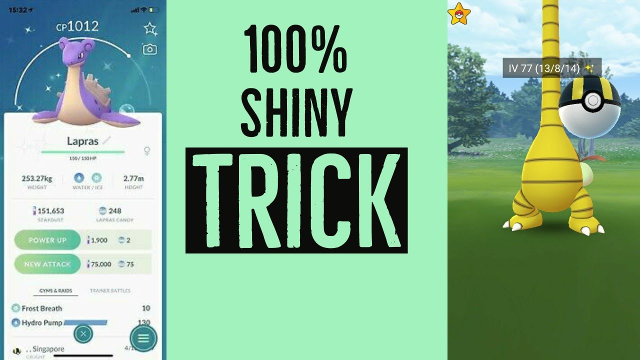 Shiny pokemon coordinates