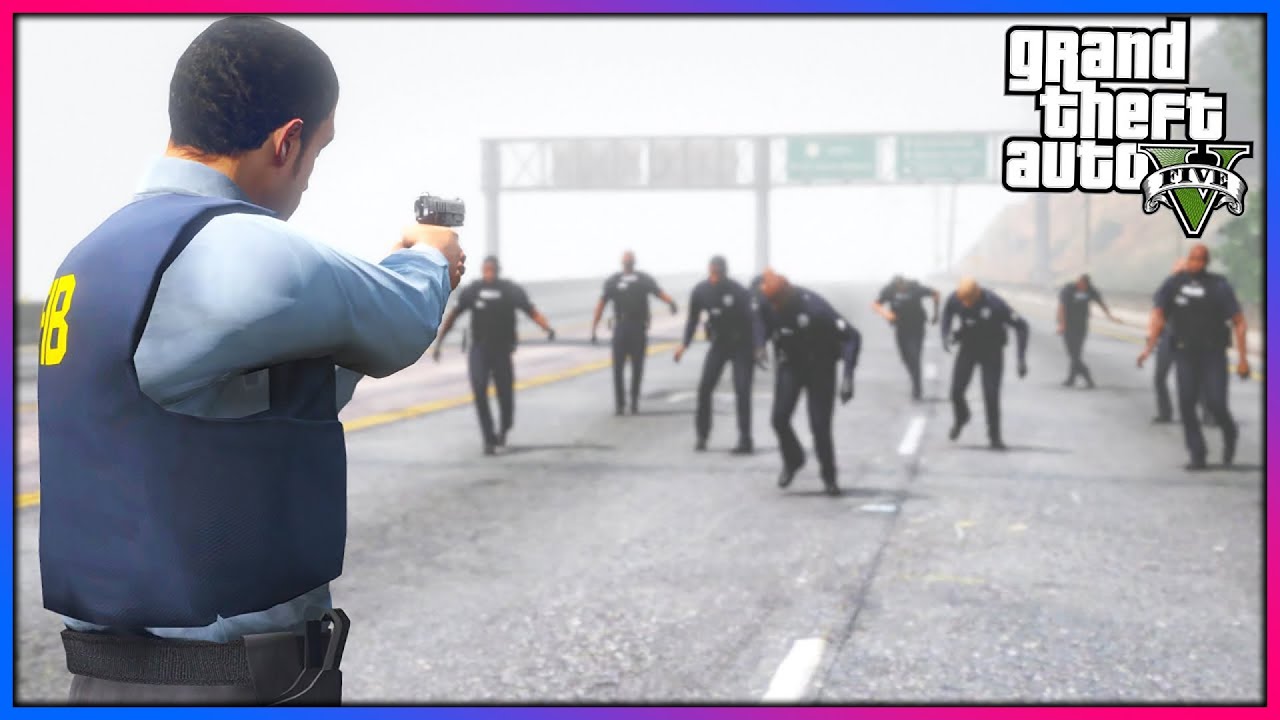 I got ATTACKED by a HOARD of Zombie Cops!! (GTA 5 Mods) - YouTube