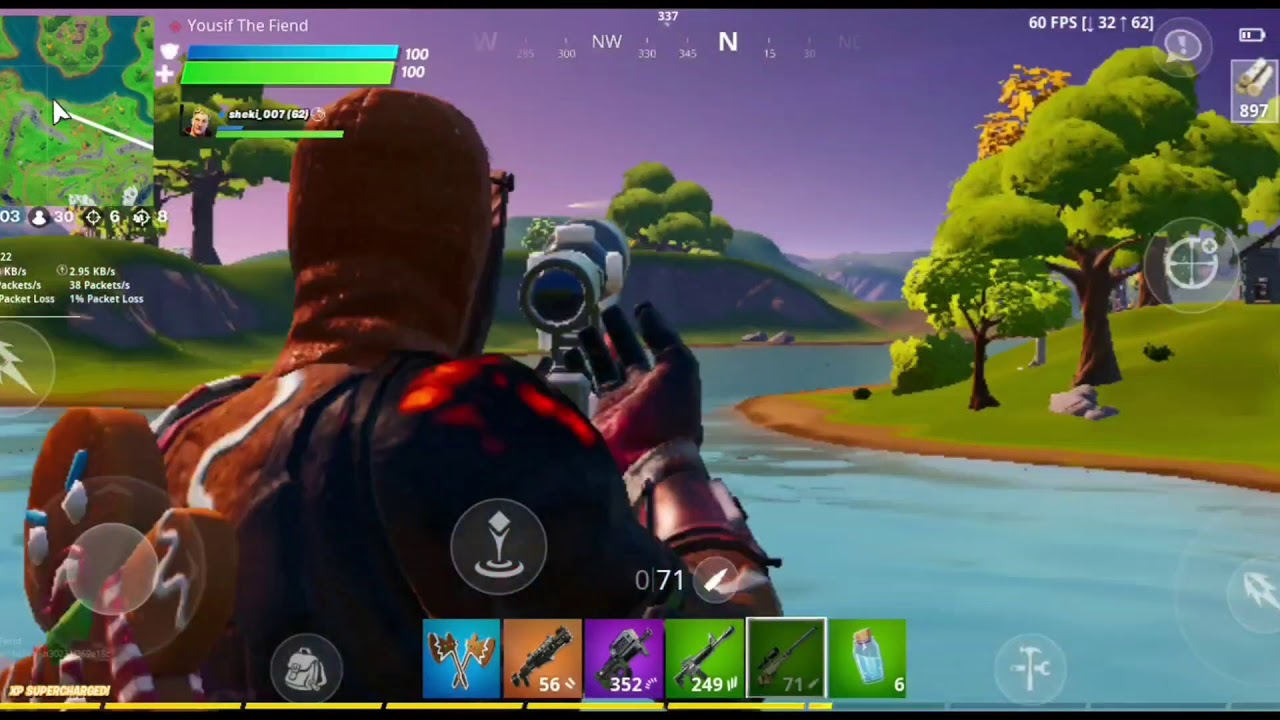 Fortnite Mobile Gameplay On Samsung Galaxy Note 10+ - YouTube