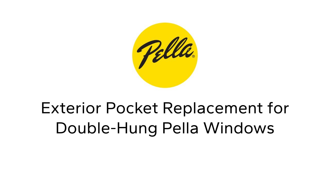 Pella Double Hung Window Installation