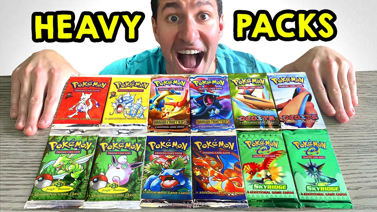 Opening ALL HEAVY Rare Vintage Packs of Pokemon Cards! - YouTube