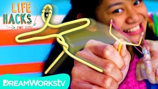 Paperclip Slingshot + Other Anti-Boredom Hacks | LIFE HACKS FOR KIDS