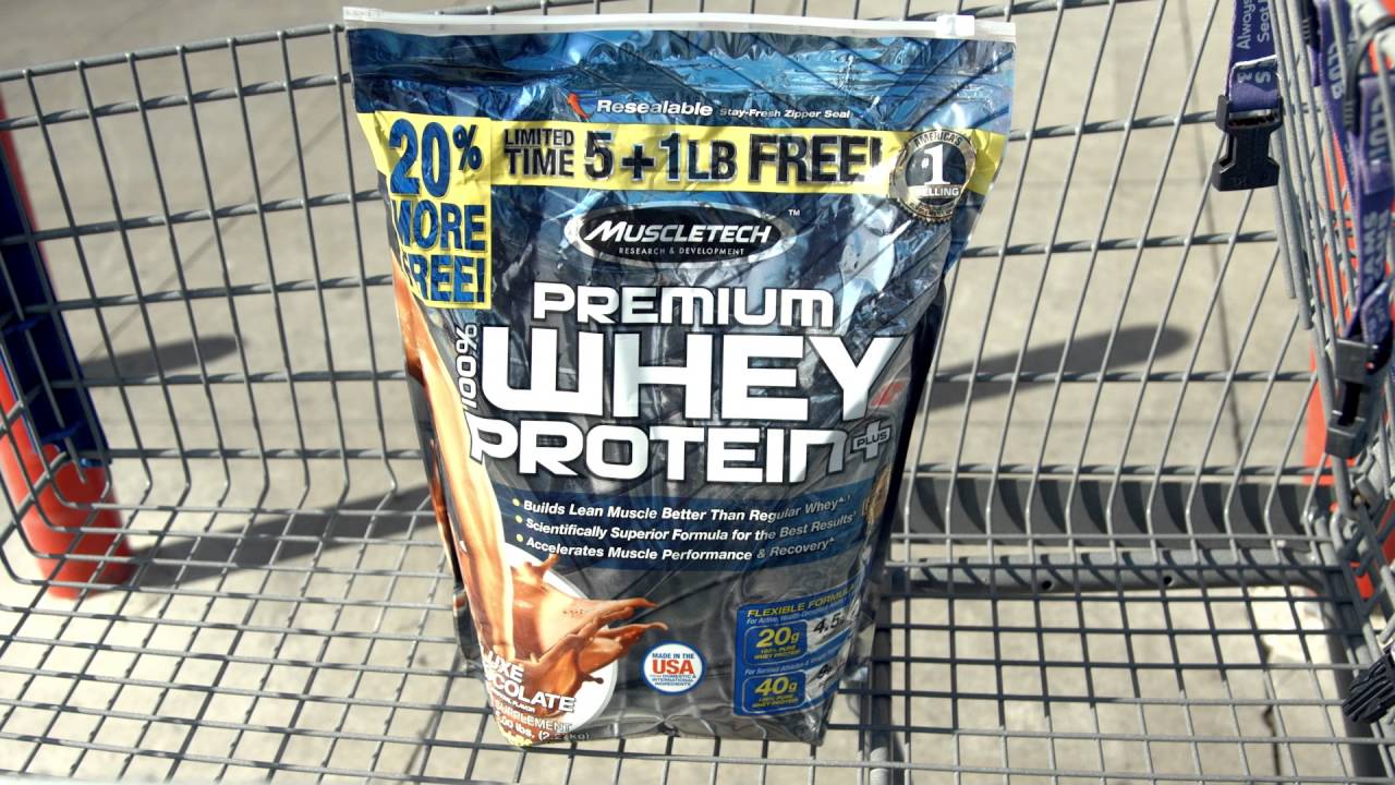 Massive Savings on Protein - MuscleTech Premium 100% Whey Protein Plus @ Sam's  Club - YouTube