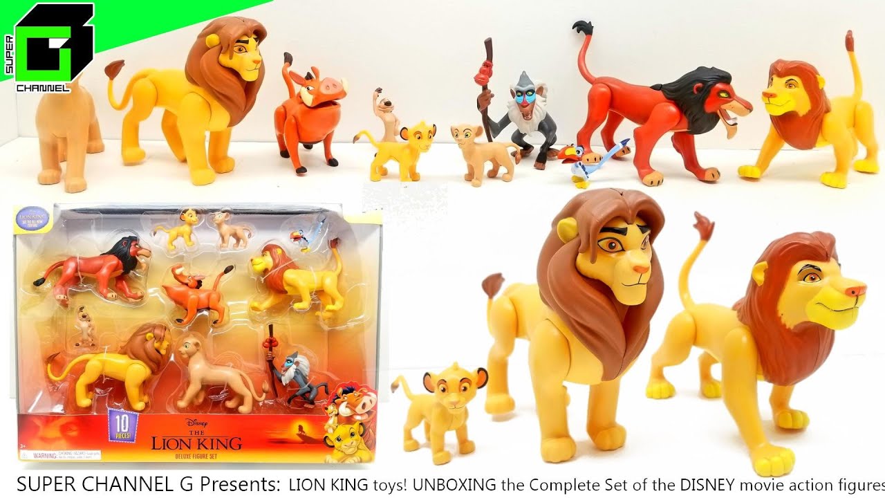 Disney The Lion King Deluxe Figure Set, Officially Licensed Kids Toys ...