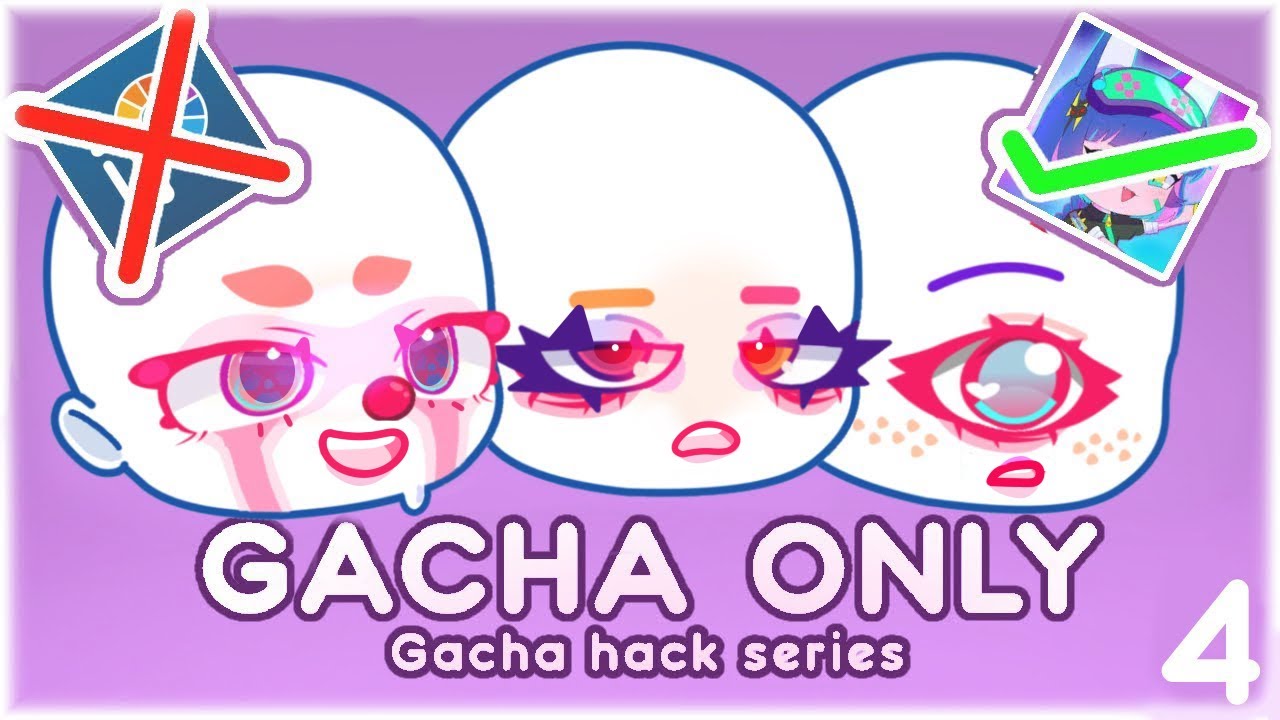 How to make aesthetic custom eyes in Gacha II (NO EDITING PROGRAM ...